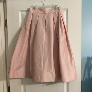 White House Black Market Pale Pink Midi Skirt